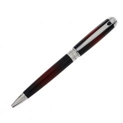 S.T. Dupont S.T Dupont Line D Atelier Collection Red Lacquer Palladium Finish Ballpoint Pen For Men