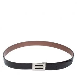 S.T. Dupont Black/Brown Leather Reversible Belt 105CM For Men