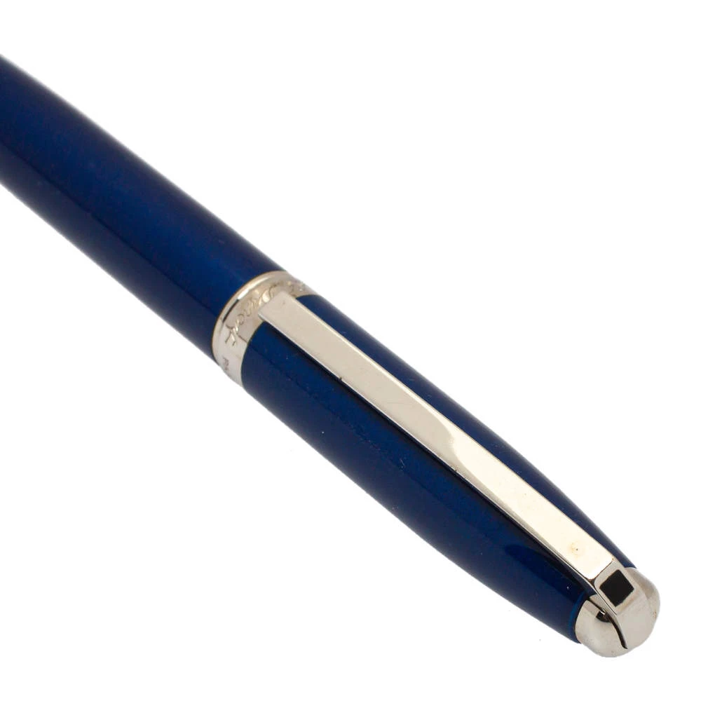 S.T. Dupont Fidelio Blue Lacquered Palladium Finish Ballpoint Pen For Men - Image 4