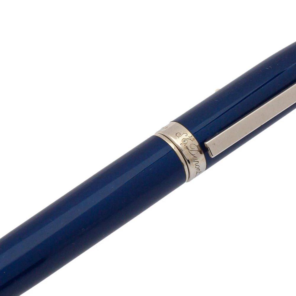 S.T. Dupont Fidelio Blue Lacquered Palladium Finish Ballpoint Pen For Men - Image 3