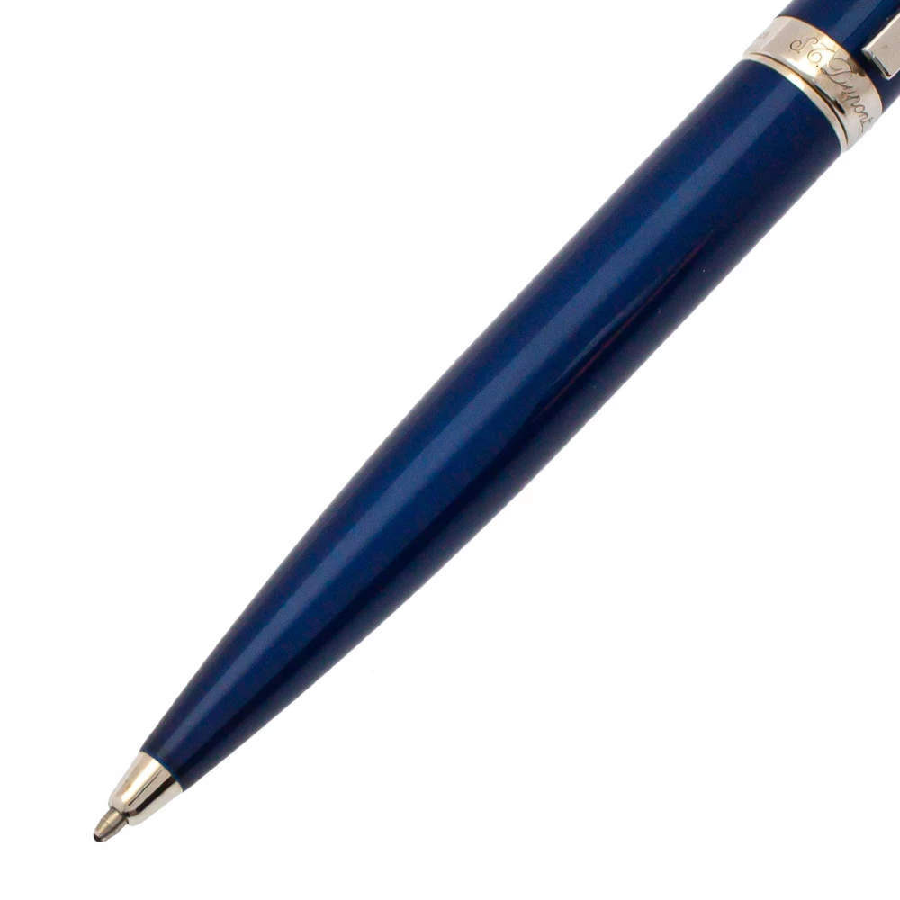 S.T. Dupont Fidelio Blue Lacquered Palladium Finish Ballpoint Pen For Men - Image 2