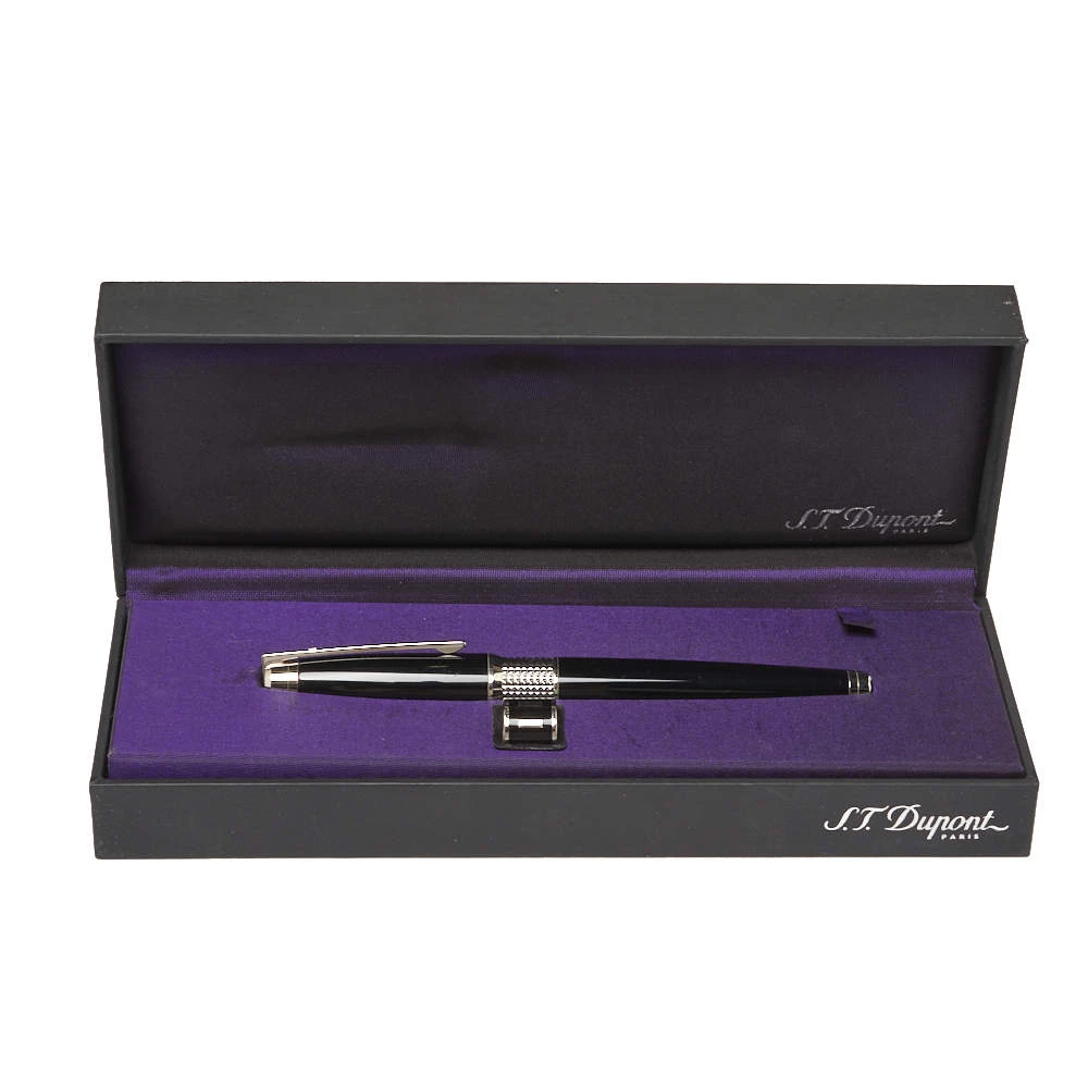 S.T. Dupont Black D-Link Fountain Pen For Men - Image 5