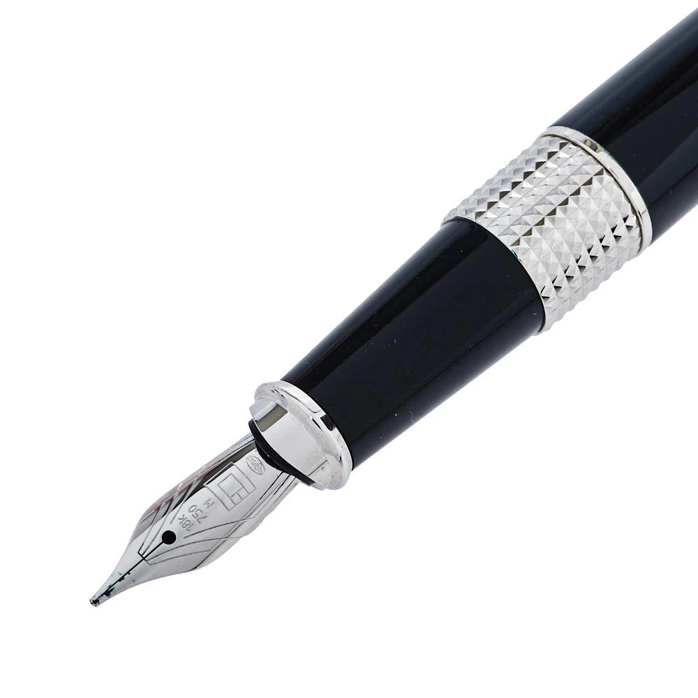 S.T. Dupont Black D-Link Fountain Pen For Men - Image 2