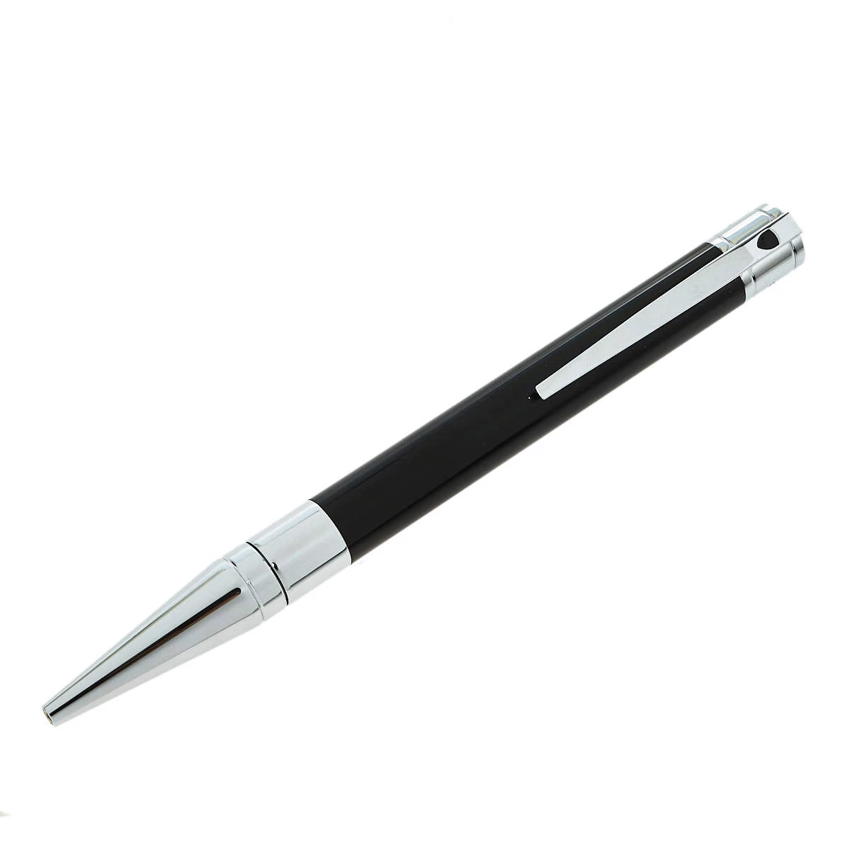 S.T. Dupont Black Line D Leather Card Holder And BallPoint Pen Set For Men - Image 2