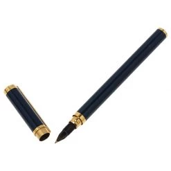 S.T. Dupont Black Lacquer Montparnasse Fountain Pen For Men