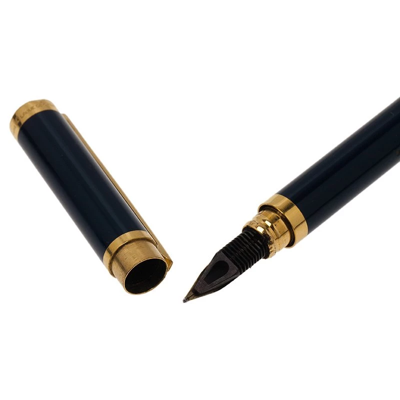 S.T. Dupont Black Lacquer Montparnasse Fountain Pen For Men - Image 4
