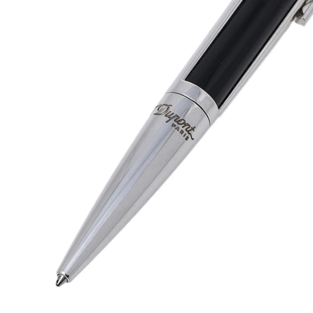 S.T. Dupont Défi' Black Composite & Palladium Finish Ballpoint Pen For Men - Image 2