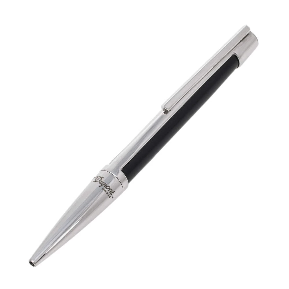 S.T. Dupont Défi' Black Composite & Palladium Finish Ballpoint Pen For Men