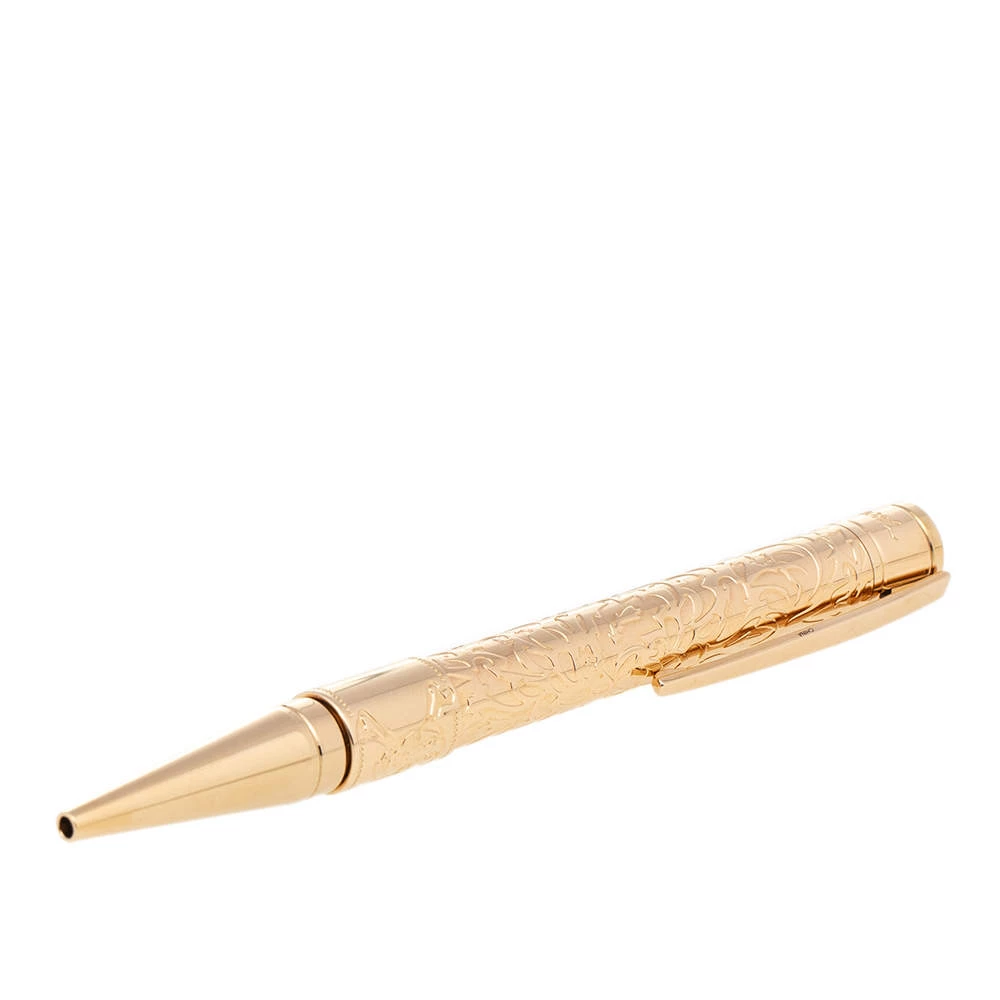 S.T. Dupont Gold Tone Pirates Of The Caribbean Black Ballpoint Pen For Men