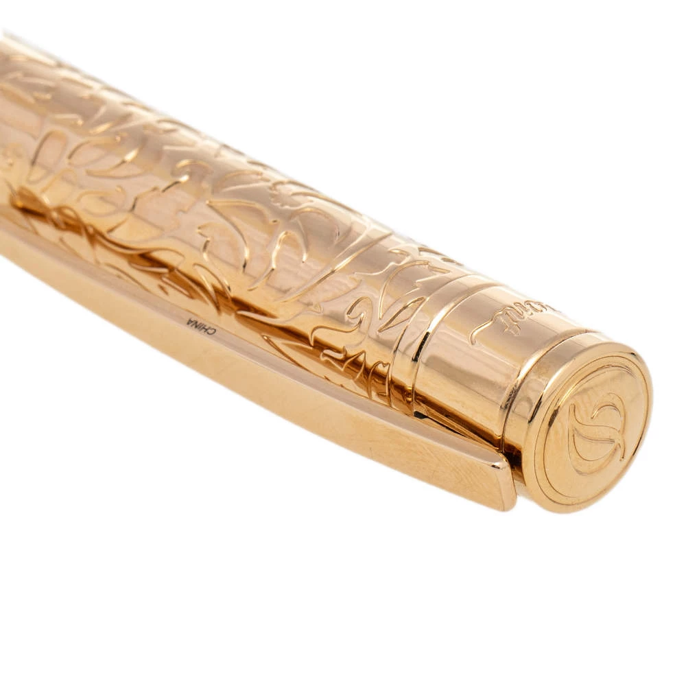 S.T. Dupont Gold Tone Pirates Of The Caribbean Black Ballpoint Pen For Men - Image 5