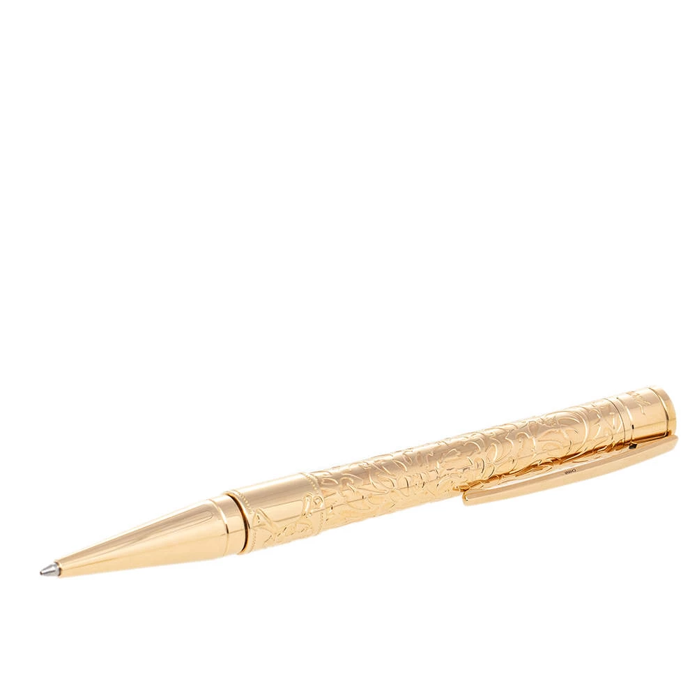 S.T. Dupont Gold Tone Pirates Of The Caribbean Black Ballpoint Pen For Men - Image 2