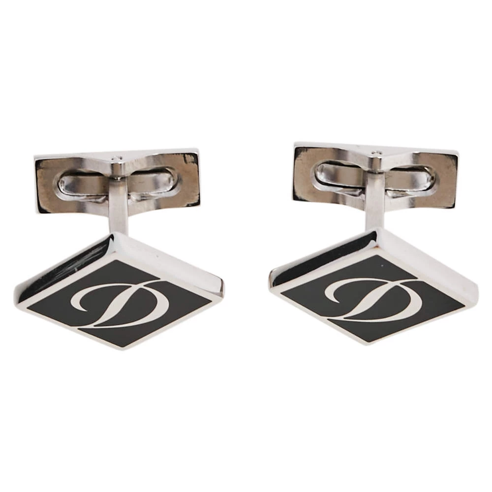 S.T. Dupont Iconic D Black Lacquer Cufflinks For Men - Image 4