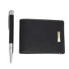 S.T. Dupont D-Initial Ballpoint Pen And Défi Bifold Wallet Set For Men