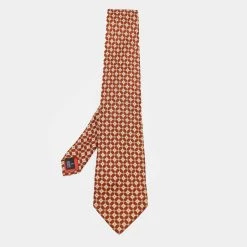 S.T. Dupont Bicolor Floral Motif Jacquard Silk Tie For Men