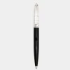 S.T. Dupont Black Lacquer Silver Plated Fidelio BallPoint Pen For Men