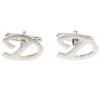 S.T. Dupont D Logo Silver Tone Classic Men's Cufflinks For Men