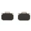 S.T. Dupont Black Mallette Silver Tone Classic Men's Cufflinks For Men