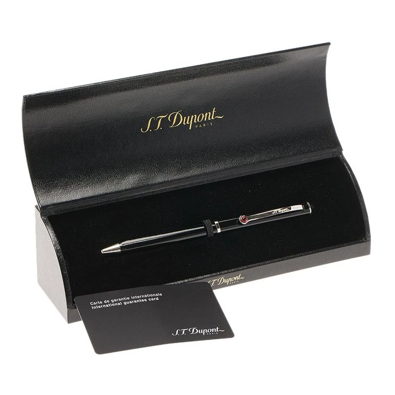 S.T. Dupont Mon Dupont Chic Collection Black Lacquer & Palladium Ballpoint Pen For Men - Image 4