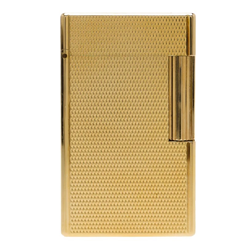 S.T. Dupont Fancy Textured Gold-Plated Classic Lighter For Men