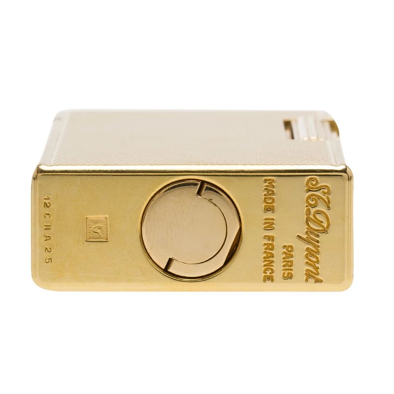 S.T. Dupont Fancy Textured Gold-Plated Classic Lighter For Men - Image 4
