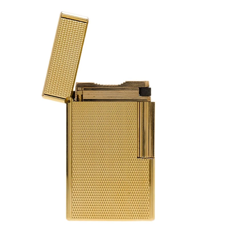 S.T. Dupont Fancy Textured Gold-Plated Classic Lighter For Men - Image 5
