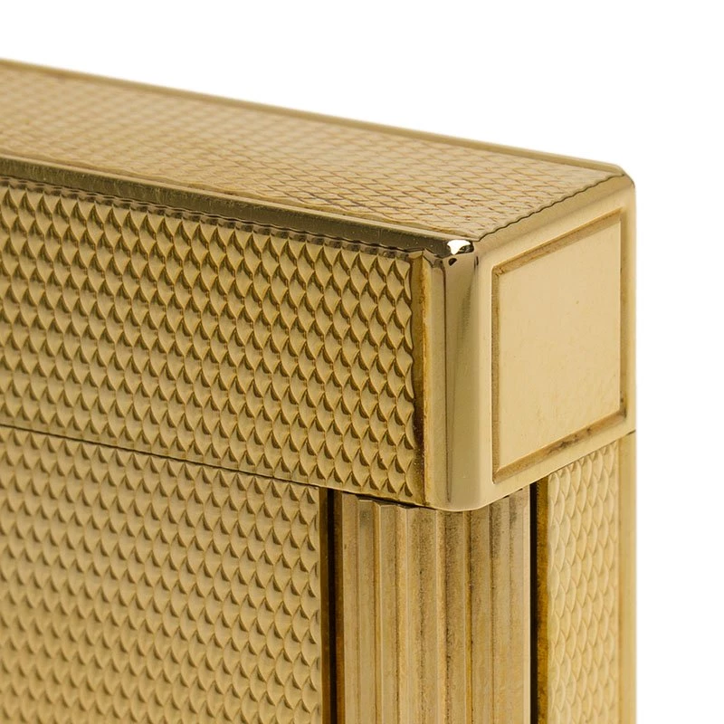 S.T. Dupont Fancy Textured Gold-Plated Classic Lighter For Men - Image 6