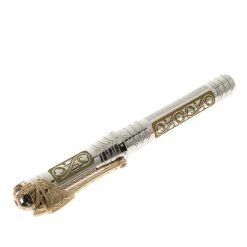 S.T. Dupont S.T.Dupont White Knight Limited Edition President Fountain Pen, With 18k Gold Nib For Men