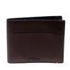 S.T. Dupont Brown Leather Line D Slim 7CC Bifold Wallet For Men