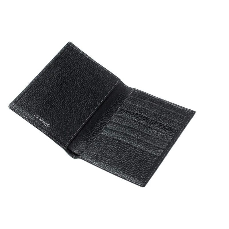 S.T. Dupont Black Leather Line D Passport Holder For Men - Image 3