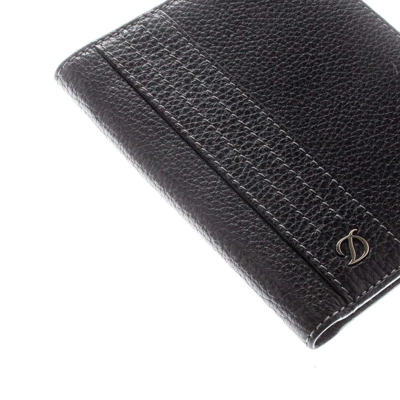 S.T. Dupont Black Leather Line D Passport Holder For Men - Image 11
