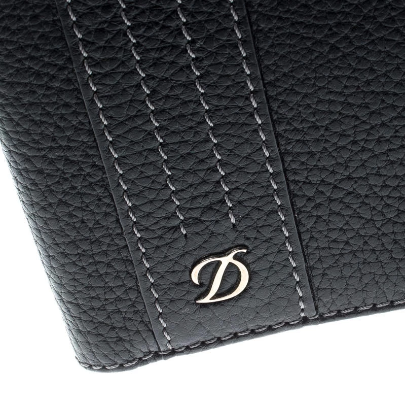 S.T. Dupont Black Leather Line D Passport Holder For Men - Image 6
