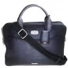 S.T. Dupont Dark Blue Ombre Leather Atelier Document Briefcase For Men