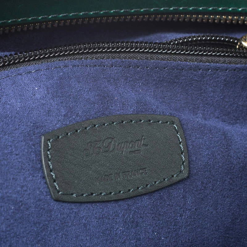 S.T. Dupont Green Ombre Leather Atelier Document Briefcase For Men - Image 8