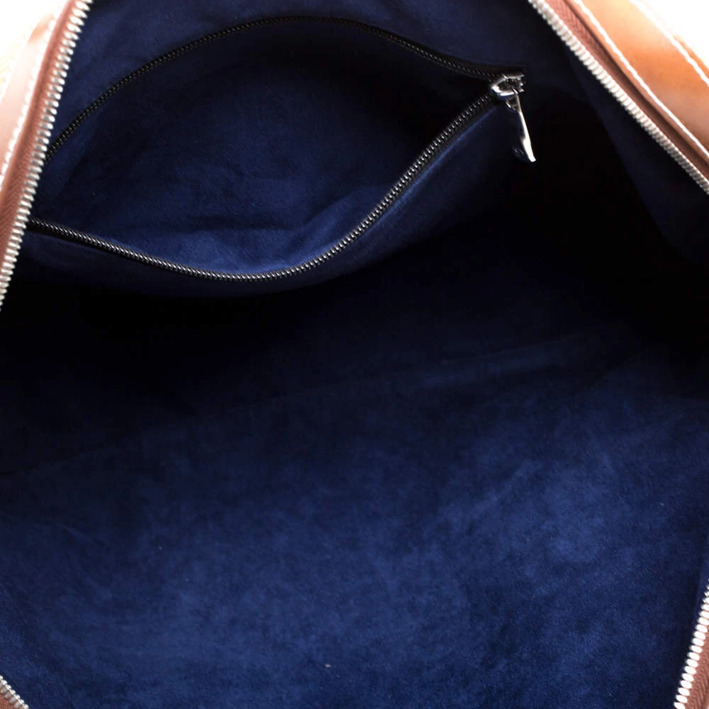 S.T. Dupont Brown/Yellow Canvas And Leather Document Holder Bag For Men - Image 7