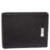 S.T. Dupont Black Carbon Leather Bifold Wallet For Men