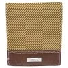 S.T. Dupont Yellow/Brown Fabric And Leather Bifold Wallet For Men