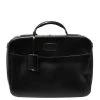 S.T. Dupont Black Leather Document Briefcase For Men
