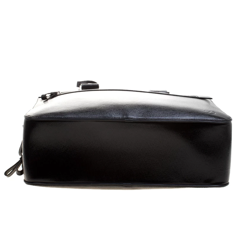 S.T. Dupont Black Leather Document Holder Briefcase For Men - Image 6