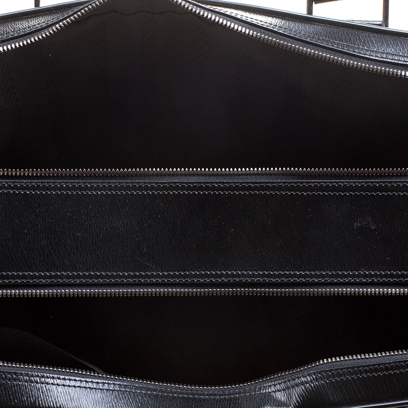 S.T. Dupont Black Leather Document Holder Briefcase For Men - Image 7