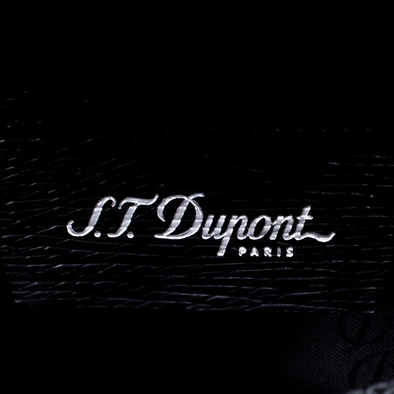 S.T. Dupont Black Leather Document Holder Briefcase For Men - Image 8
