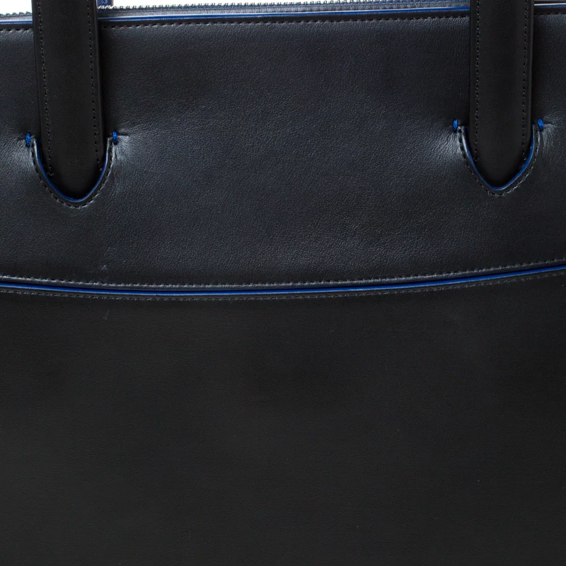 S.T. Dupont ST Dupont Black Leather Document Holder Line D Slim Briefcase For Men - Image 5