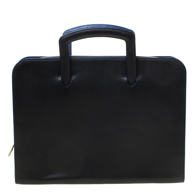 S.T. Dupont ST Dupont Black Leather Document Holder Line D Slim Briefcase For Men - Image 4