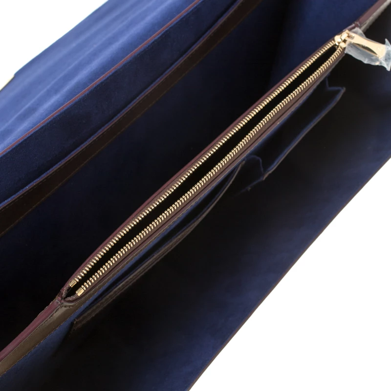 S.T. Dupont Yellow/Black Ombre Leather Atelier Document Holder Briefcase For Men - Image 7