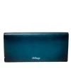 S.T. Dupont Blue/Black Ombre Leather Atelier Bifold Long Wallet For Men